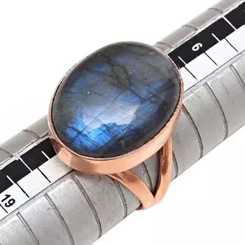 Серебряные украшения ручной работы с драгоценным камнем лабрадорит 7.5