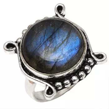 Серебряные украшения ручной работы с драгоценным камнем лабрадорит 7