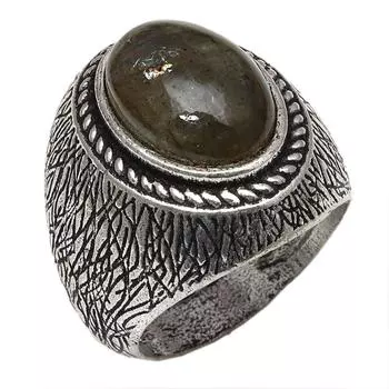 Серебряные украшения ручной работы с драгоценным камнем лабрадорит 7.5