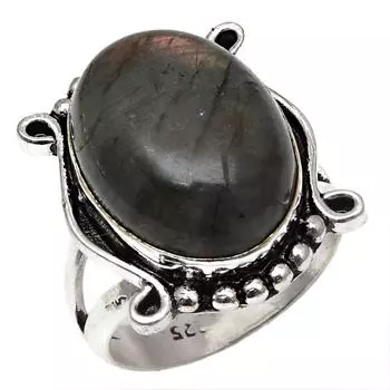 Серебряные украшения ручной работы с драгоценным камнем лабрадорит 8