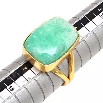 Серебряные украшения ручной работы с драгоценным камнем хризопраз 6