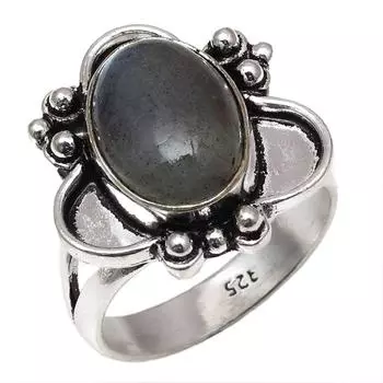 Серебряные украшения ручной работы с драгоценным камнем лабрадорит 9