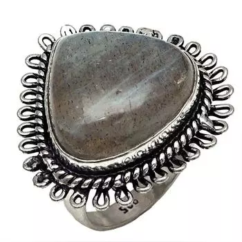 Серебряные украшения ручной работы с драгоценным камнем лабрадорит 7