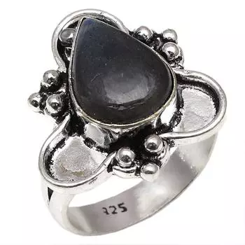 Серебряные украшения ручной работы с драгоценным камнем лабрадорит 6.5