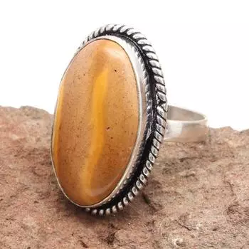 Серебряные украшения ручной работы с драгоценным камнем тигровый глаз 9