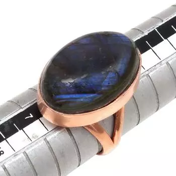 Серебряные украшения ручной работы с драгоценным камнем лабрадорит 6