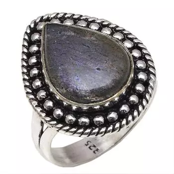 Серебряные украшения ручной работы с драгоценным камнем лабрадорит 9