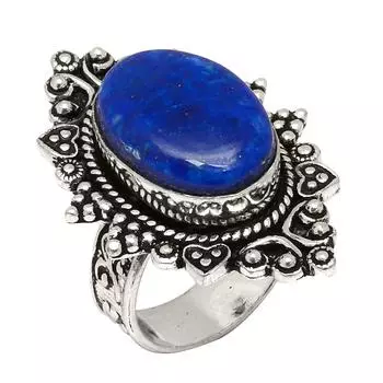 Серебряные украшения ручной работы с драгоценными камнями лазурит лазурит 7.5