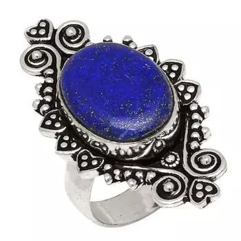 Серебряные украшения ручной работы с драгоценными камнями лазурит лазурит 7.5