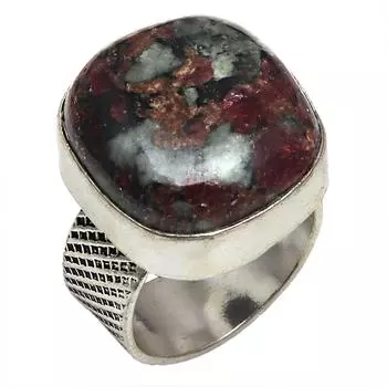 Серебряные украшения ручной работы с драгоценными камнями эудейлит 7