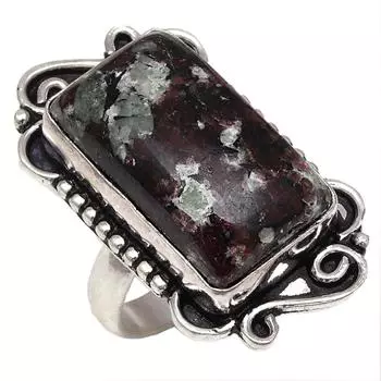 Серебряные украшения ручной работы с драгоценными камнями эудейлит 8