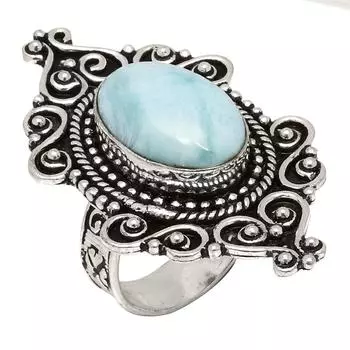 Серебряные украшения ручной работы с драгоценными камнями Ларимар 9