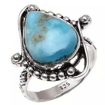 Серебряные украшения ручной работы с драгоценными камнями Ларимар 7