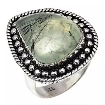 Серебряные украшения ручной работы с драгоценными камнями пренит 7