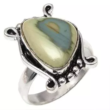 Серебряные украшения ручной работы с драгоценными камнями императорской яшмы 8