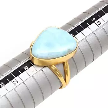 Серебряные украшения ручной работы с драгоценными камнями Ларимар 11