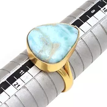 Серебряные украшения ручной работы с драгоценными камнями Ларимар 10