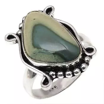 Серебряные украшения ручной работы с драгоценными камнями императорской яшмы 8.5