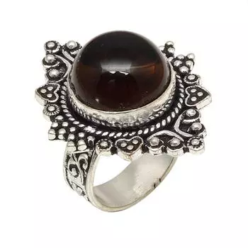 Серебряные украшения ручной работы с дымчатым кварцем 7