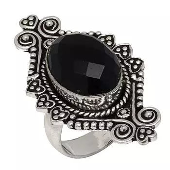 Серебряные украшения ручной работы с дымчатым кварцем 7.5