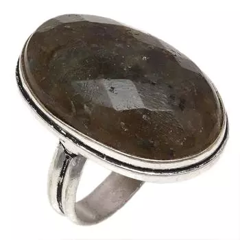 Серебряные украшения ручной работы с лабрадоритом инкрустированным драгоценным камнем 8.5