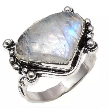 Серебряные украшения ручной работы с лунным камнем 8