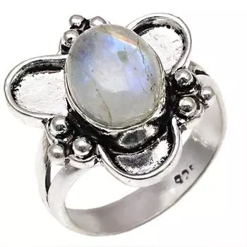 Серебряные украшения ручной работы с лунным камнем 6.5