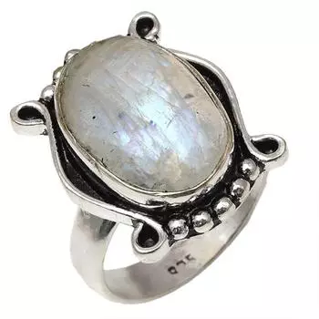 Серебряные украшения ручной работы с лунным камнем 7