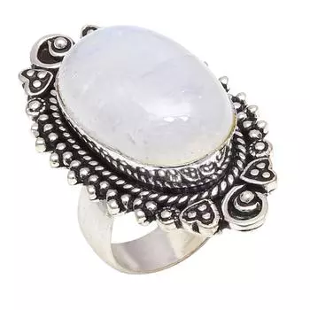 Серебряные украшения ручной работы с лунным камнем 7