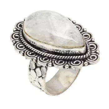 Серебряные украшения ручной работы с лунным камнем 9