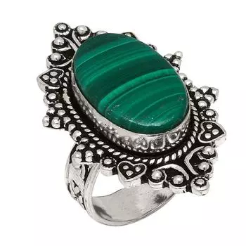 Серебряные украшения ручной работы с малахитом 8