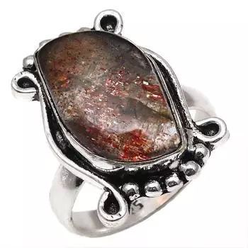 Серебряные украшения ручной работы с медным рутилом 7