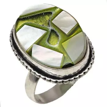 Серебряные украшения ручной работы с несколькими ракушками и драгоценными камнями 6.5