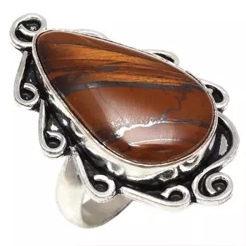 Серебряные украшения ручной работы с несколькими камнями тигровый глаз 8