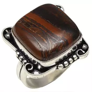 Серебряные украшения ручной работы с несколькими камнями тигровый глаз 8