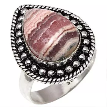 Серебряные украшения ручной работы с родохрозитом 8