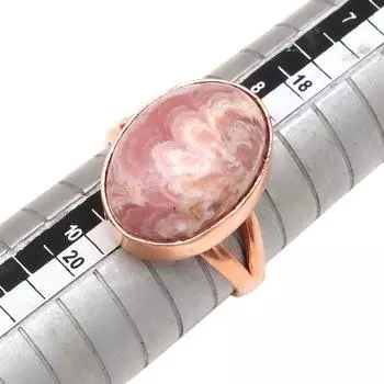 Серебряные украшения ручной работы с родохрозитом 9