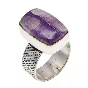 Серебряные украшения ручной работы с русским камнем чероит 9