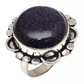 Серебряные украшения ручной работы с синим драгоценным камнем Санситара 9