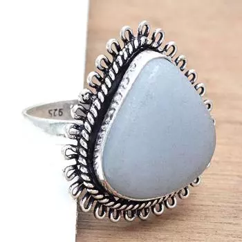 Серебряные украшения ручной работы с синим опалом Овайхи 8.5