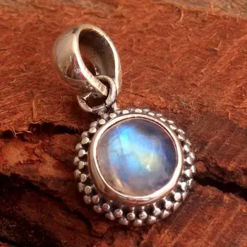Серебряные украшения с подвесками, подвеска из лунного камня, эффектные украшения, рождественская распродажа, серебряная подвеска 925 пробы белый
