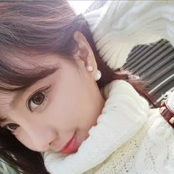 Серебряные ювелирные изделия 925 пробы, серьги с двойным жемчугом, популярные женские серьги-гвоздики с большим и маленьким жемчугом, различные способы ношения