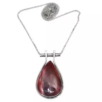 Серебряные ювелирные изделия из дикой лошадиной яшмы с драгоценными камнями 2,25 дюйма, подвески ручной работы