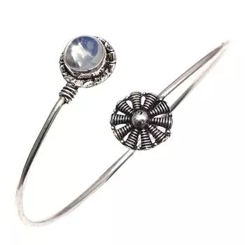 Серебряные ювелирные изделия ручной работы с молочным огненным опалом, браслеты-манжеты 7 дюймов, регулируемые