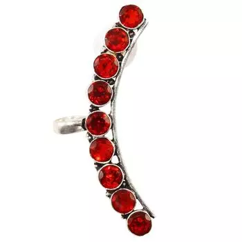 Серебряные ювелирные изделия в этническом стиле с гранатовым кварцевым драгоценным камнем, серьги-клиффы 1,5 дюйма