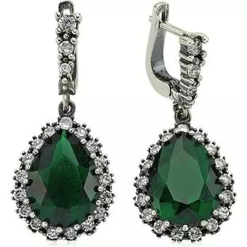 Серебряные женские серьги Хюррем Султан