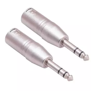 Серебряный аудиоадаптер, стереокабель, переключение интерфейса 1/4 дюйма