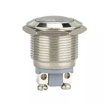 Серебряный автомобильный пульт управления 19 мм 12 В мгновенное включение/выключение металлический прохладный кнопочный переключатель водонепроницаемый автомобильный тюнинг запасные части автомобильные аксессуары серебряный