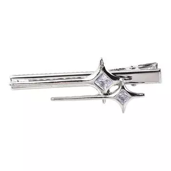 Серебряный боковой зажим для челки зажим для волос зажим для волос для женщин серебряный