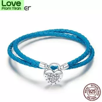 Серебряный браслет-цепочка S925, серебряный замок, базовый браслет, звенья, браслеты, ювелирные украшения, подарки для девочки, Scb200